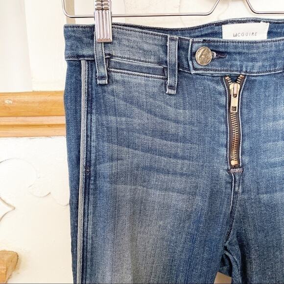 McGuire Denim Gotham Slim Zipper Fly Skinny Blue Jeans in Revel Revel Size 27 - Picture 2 of 8